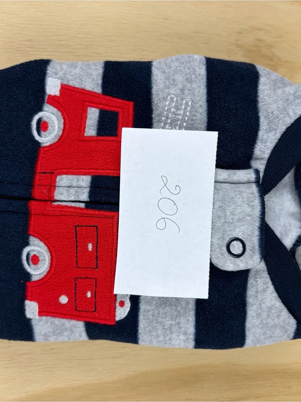 Carter’s Baby Boy Fleece Footed Pajamas 9 Months Fire Truck Zip-Up Sleep & Play